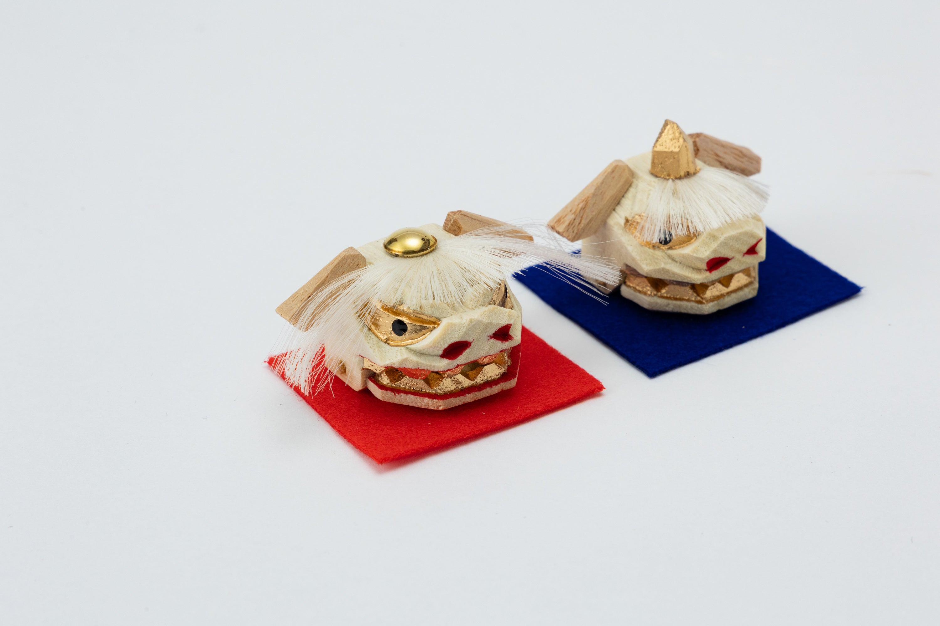 夫婦加賀獅子頭小（化粧箱・一対入り）MH10