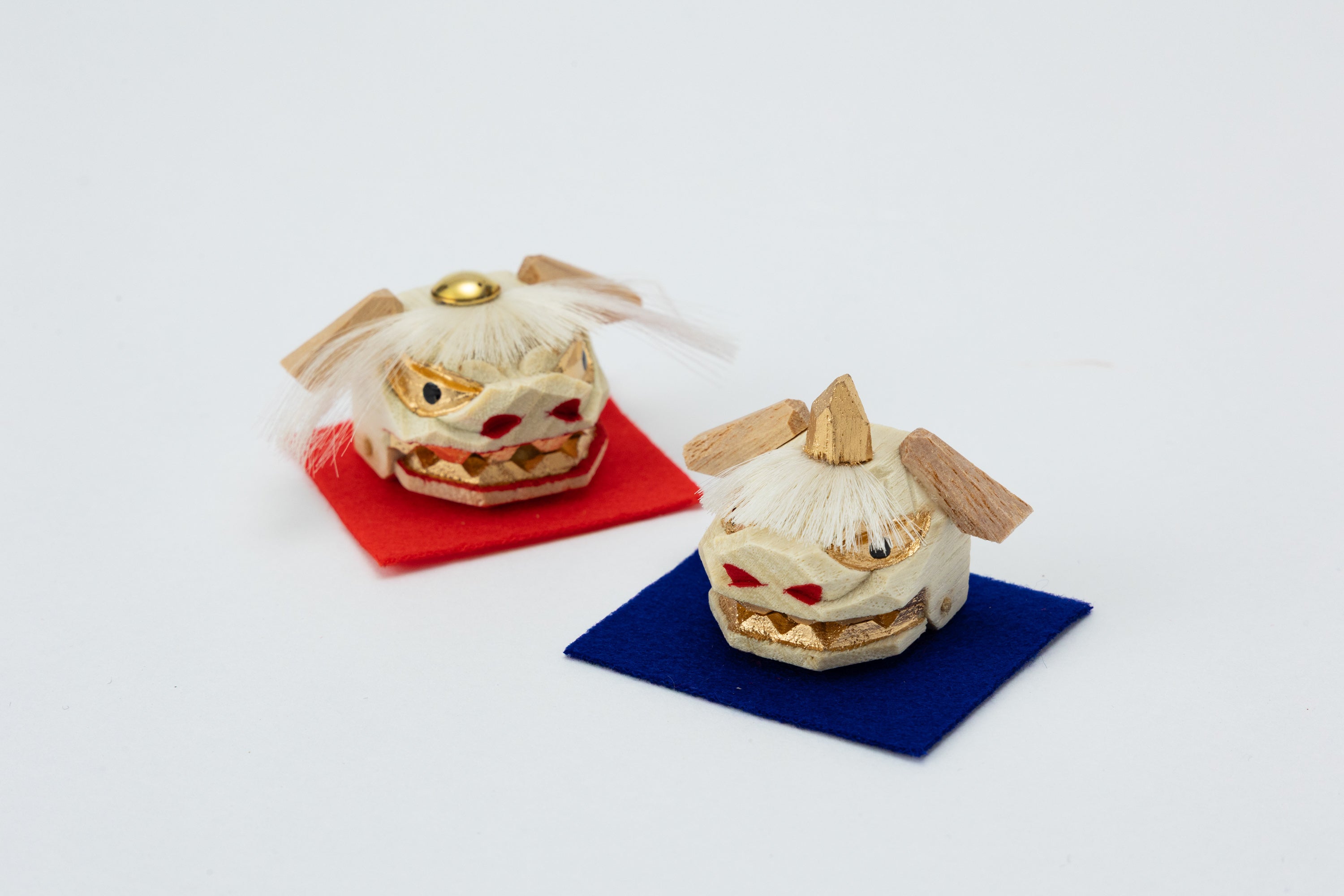 夫婦加賀獅子頭小（化粧箱・一対入り）MH10