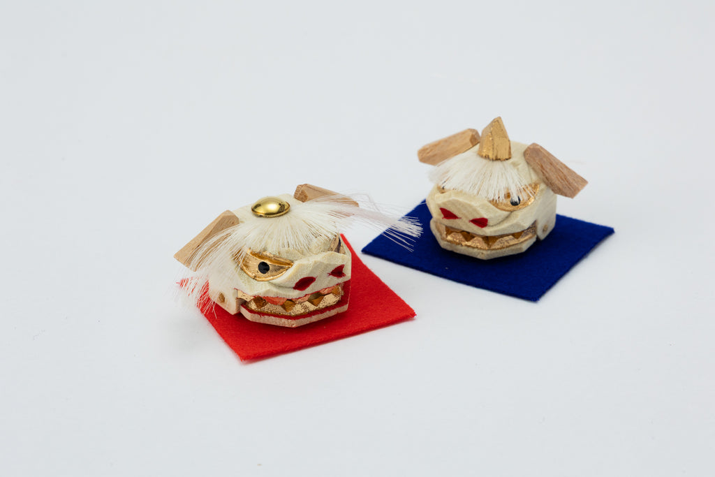 夫婦加賀獅子頭小（化粧箱・一対入り）MH10