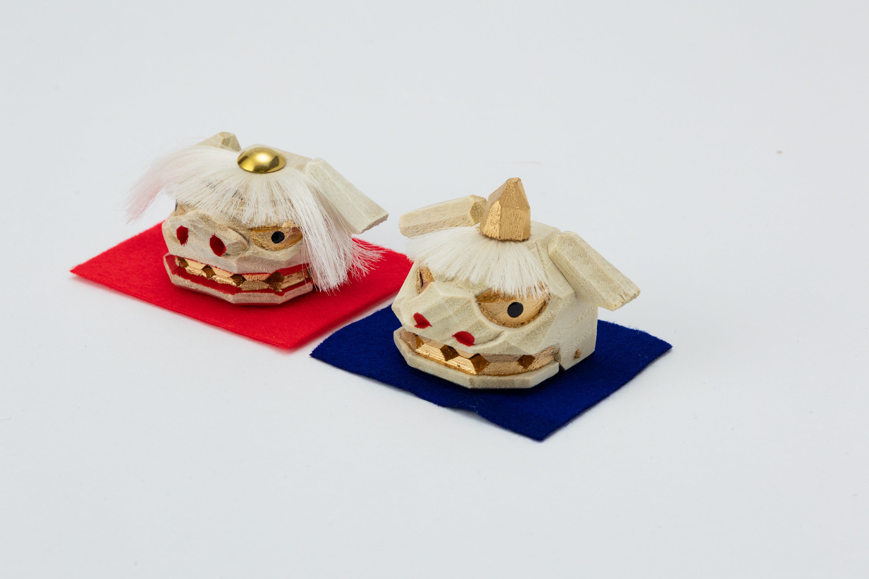夫婦加賀獅子頭小（化粧箱・一対入り）MH15