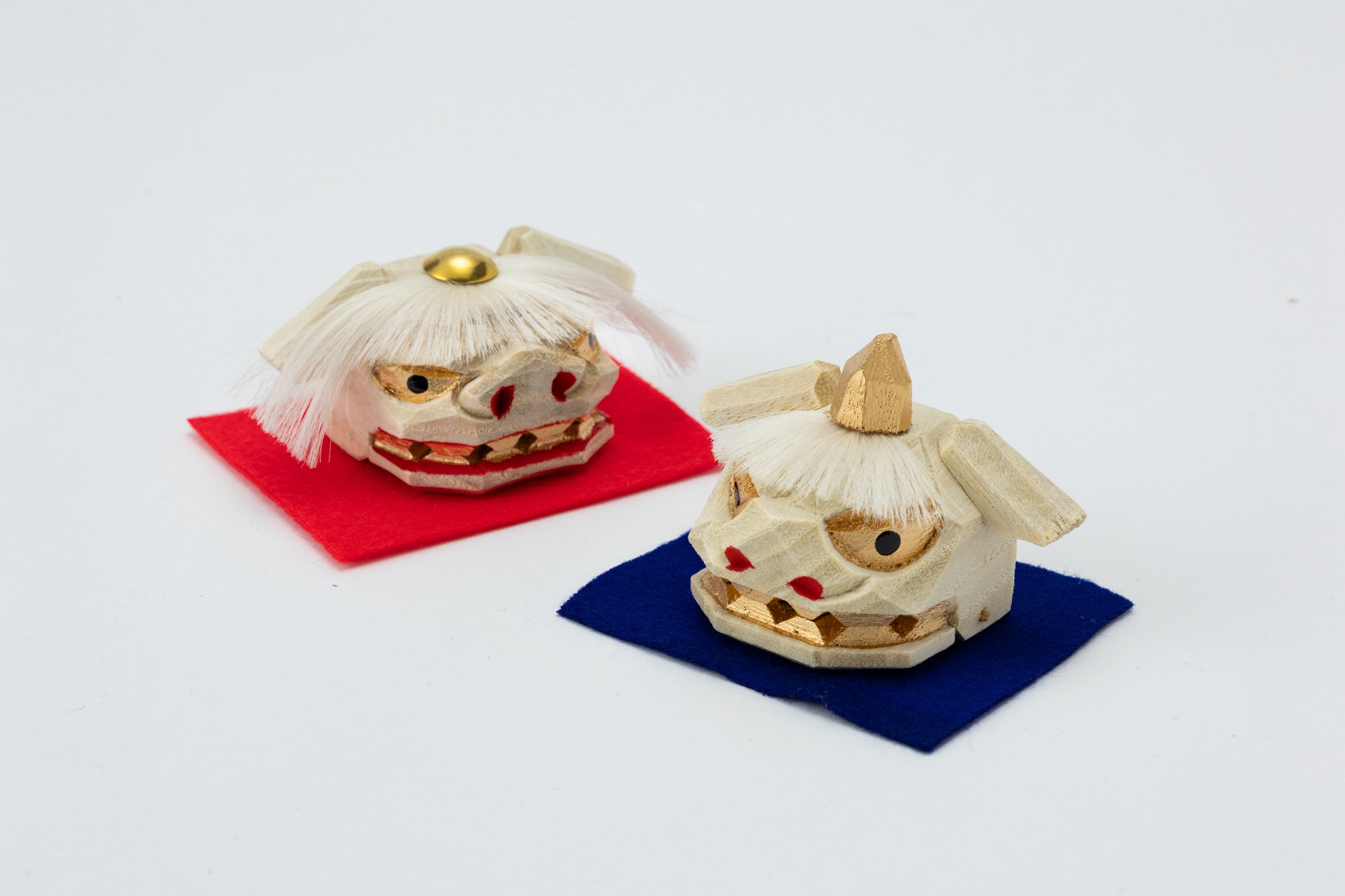 夫婦加賀獅子頭小（化粧箱・一対入り）MH15