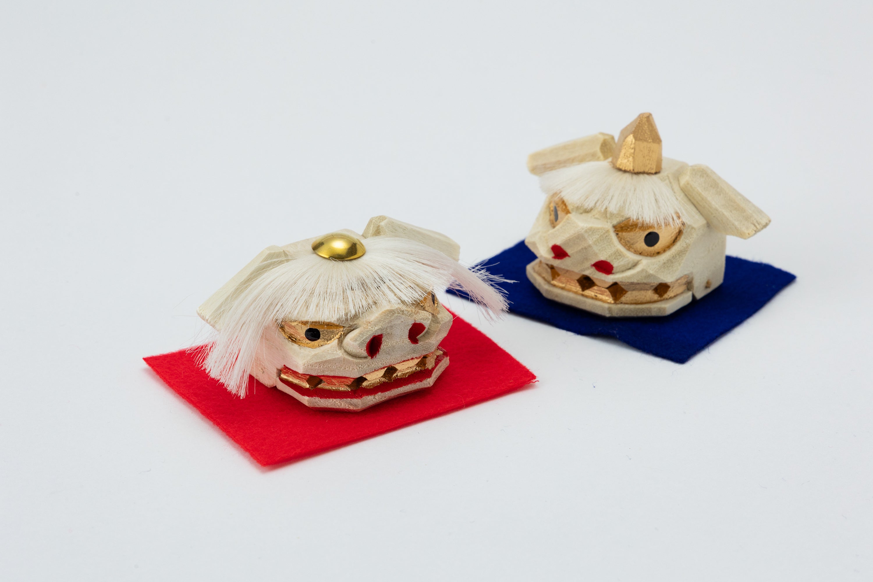 夫婦加賀獅子頭小（化粧箱・一対入り）MH15