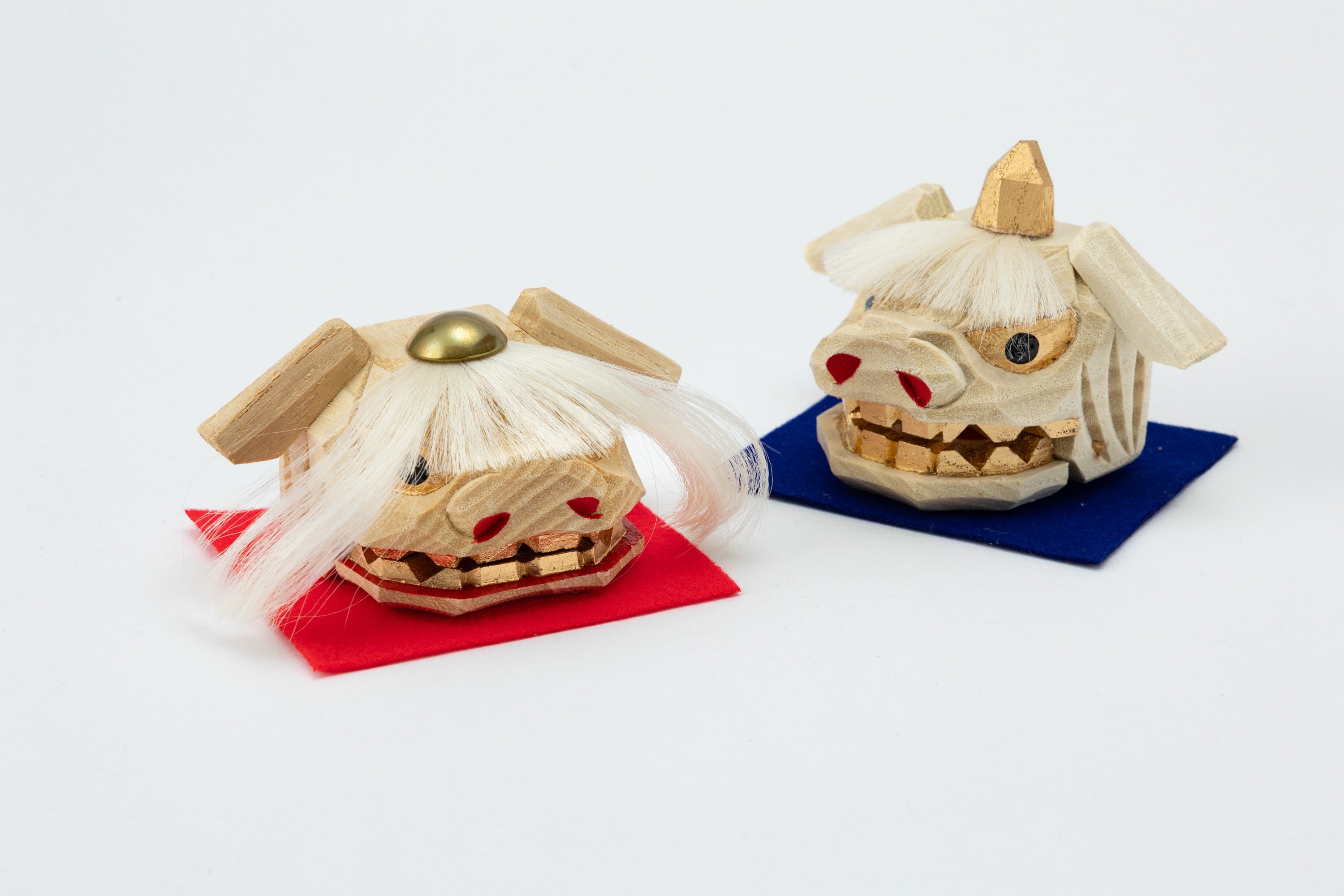 夫婦加賀獅子頭小（化粧箱・一対入り）MH20