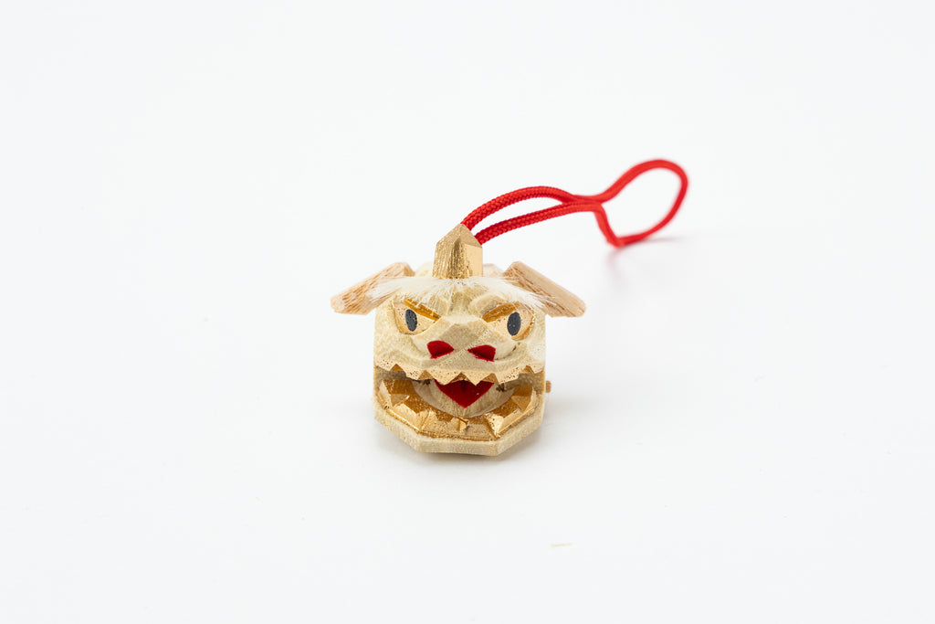 加賀獅子頭根付け中　N08