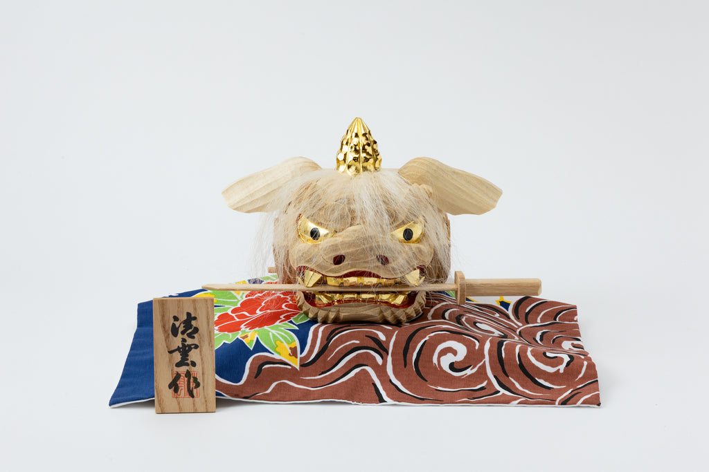 加賀獅子頭（ガラスケース付）G41