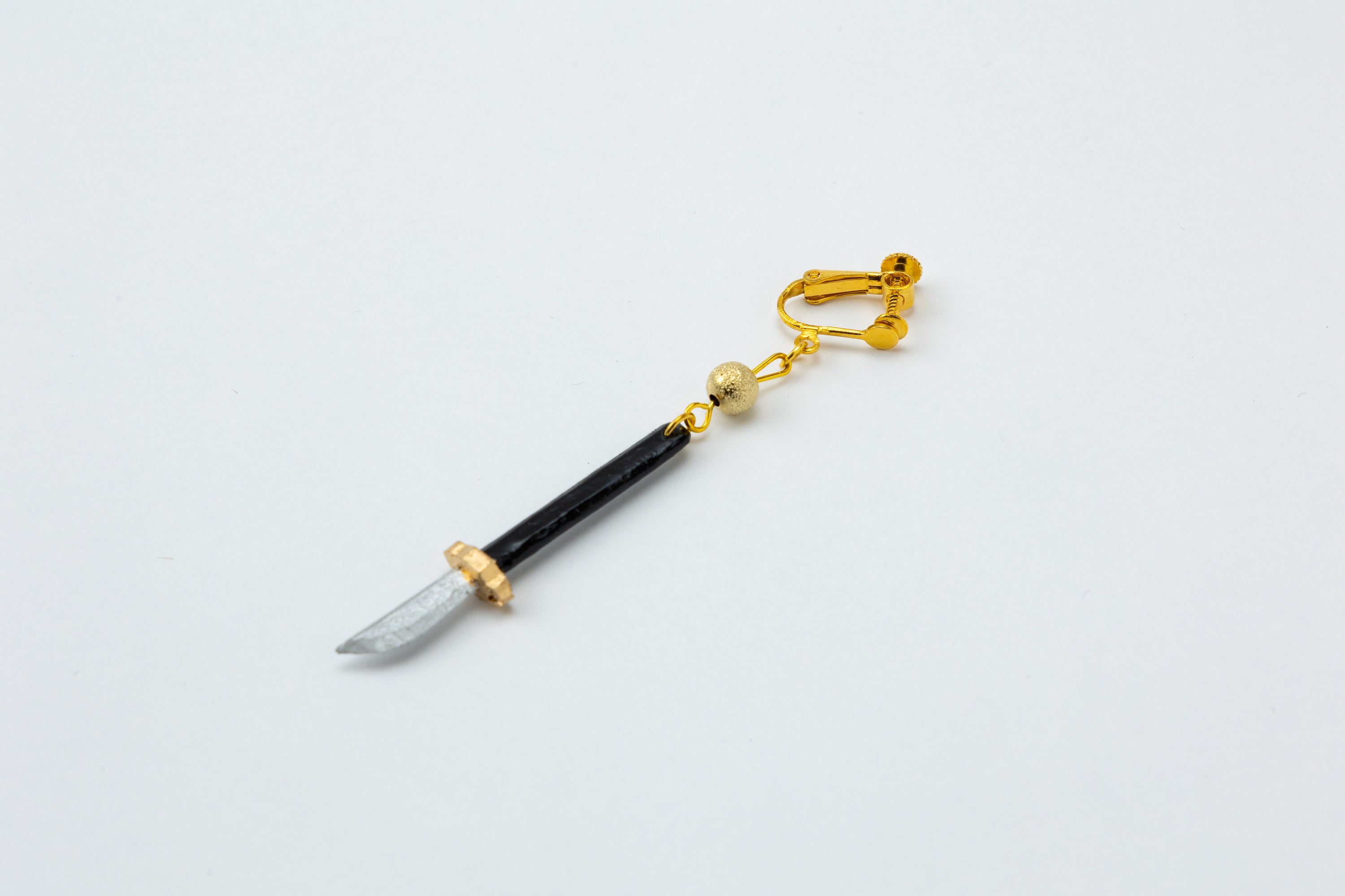 薙刀耳飾り塗り（ピアス／イヤリング）